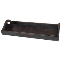 Thumbnail for Black Wood Tray w/Handles Wood CWI+ 