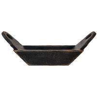 Thumbnail for Black Wood Trough w/Handles - The Fox Decor