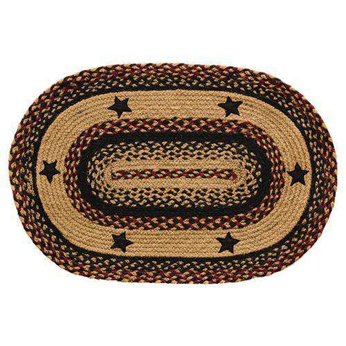 Blackberry Star Oval Rug, 20x30 Rugs CWI+ 