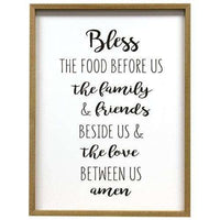 Thumbnail for Bless the Food Framed Print Farmhouse Decor CWI+ 