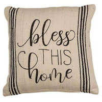 Thumbnail for Bless This Home Primitive Pillow pillows CWI Gifts 