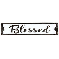 Thumbnail for Blessed Black and White Street Sign Metal Signs CWI+ 