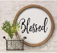 Thumbnail for Blessed Round Sign, 12