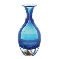 Thumbnail for Blue Art Glass Bottleneck Vase Vases CWI+ 