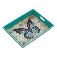 Thumbnail for Blue Butterfly Serving Tray - The Fox Decor