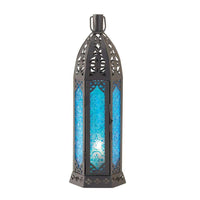 Thumbnail for Blue Floret Candle Lantern