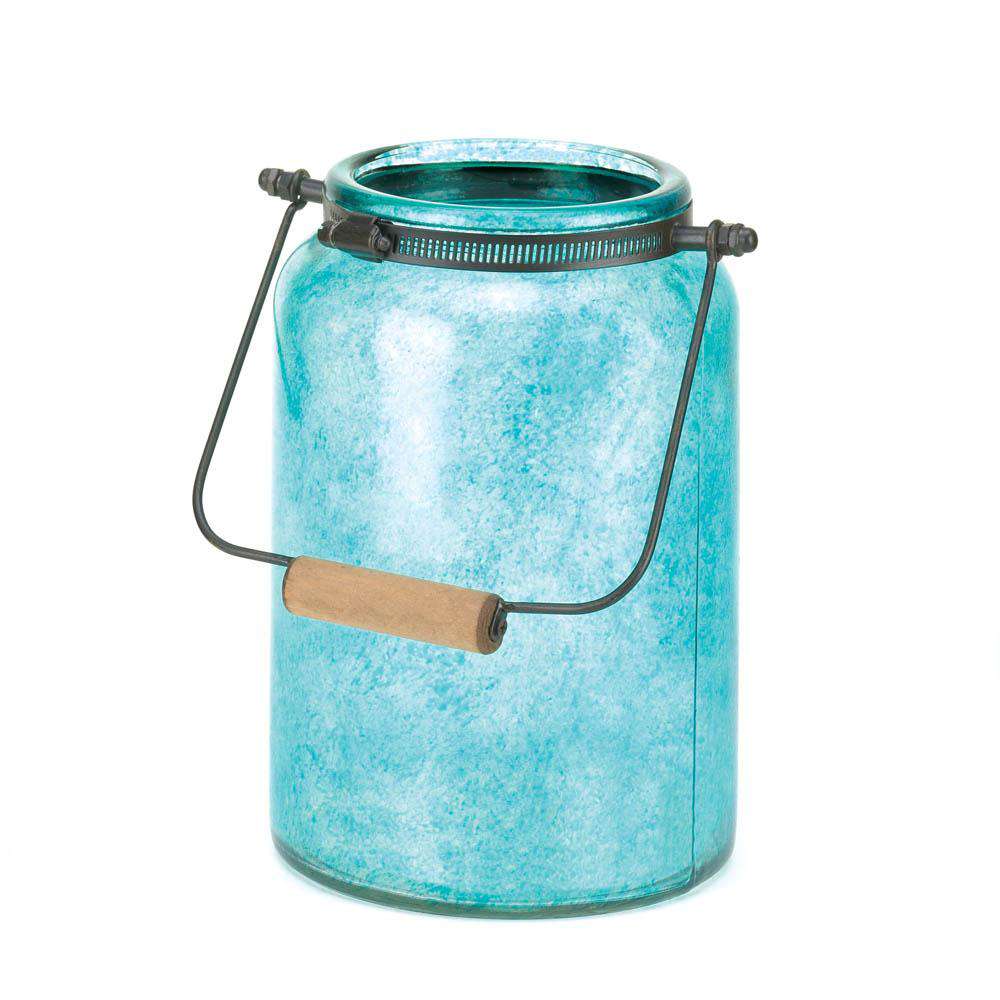 Blue Jar Candle Lantern Gallery of Light 