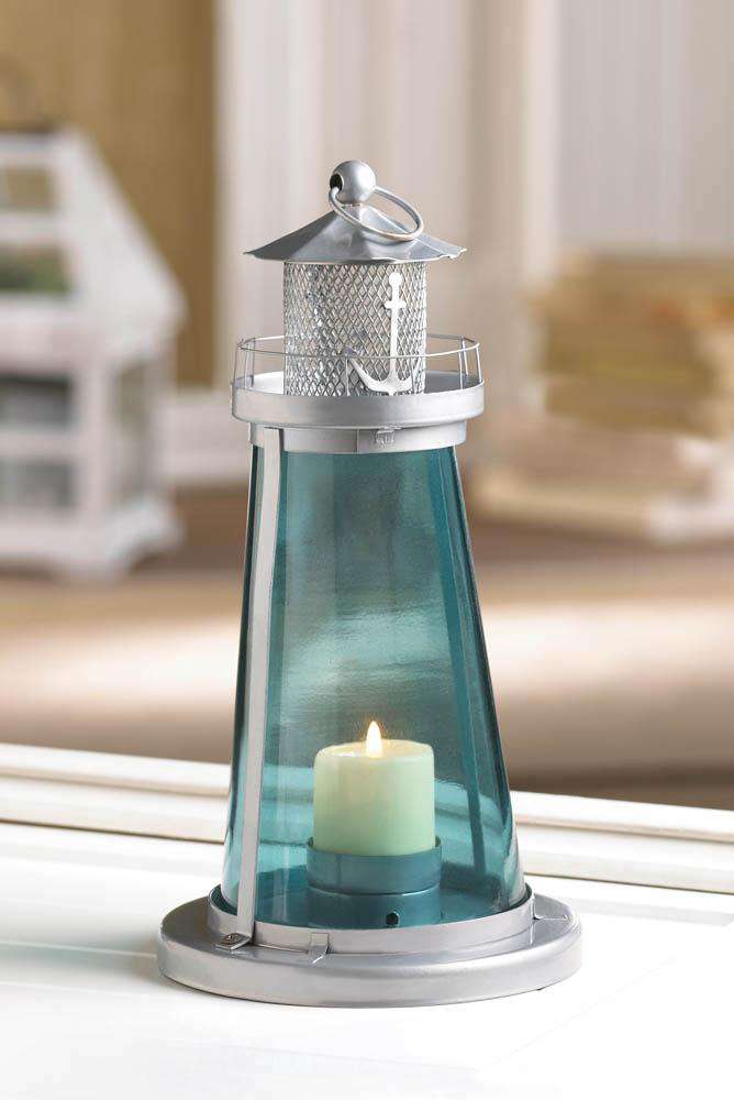 Blue Watch Tower Candle Lantern Lamp Gallery of Light 