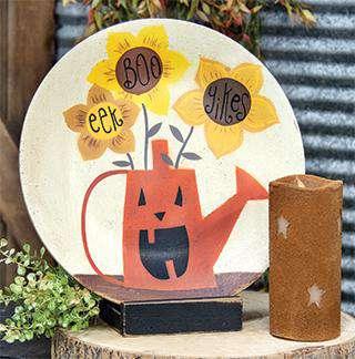 Boo, Eek, Yikes Pumpkin Plate - The Fox Decor