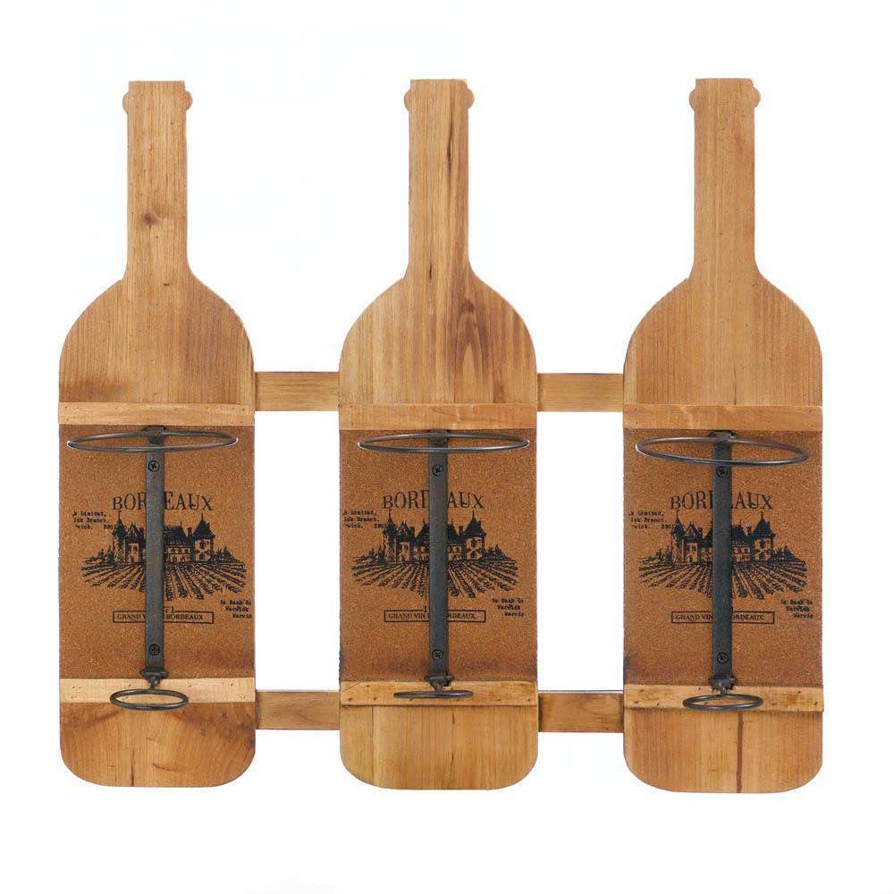 Bordeaux Wooden Wine Bottle Holder - The Fox Decor