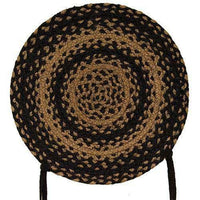 Thumbnail for Braided Ebony Chair Pad, Coaster, Trivet & Placemat - The Fox Decor