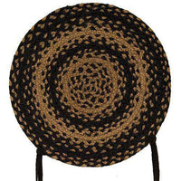 Thumbnail for Braided Ebony Chair Pad, Coaster, Trivet & Placemat table mats CWI Gifts Chair Pad 15