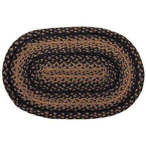 Braided Ebony Chair Pad, Coaster, Trivet & Placemat table mats CWI Gifts Placemat 13x19" 