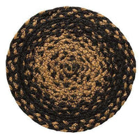 Thumbnail for Braided Ebony Chair Pad, Coaster, Trivet & Placemat - The Fox Decor