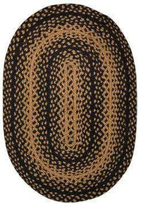 Braided Ebony Rug, 20x30 - The Fox Decor