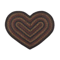 Thumbnail for Braided Slate Heart Rug Rugs CWI+ 