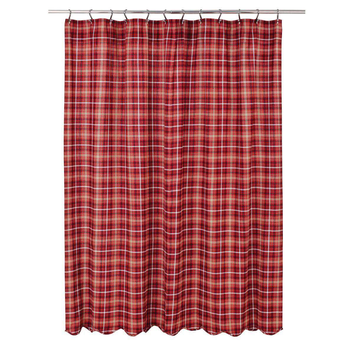 Braxton Scalloped Shower Curtain 72"x72" - The Fox Decor
