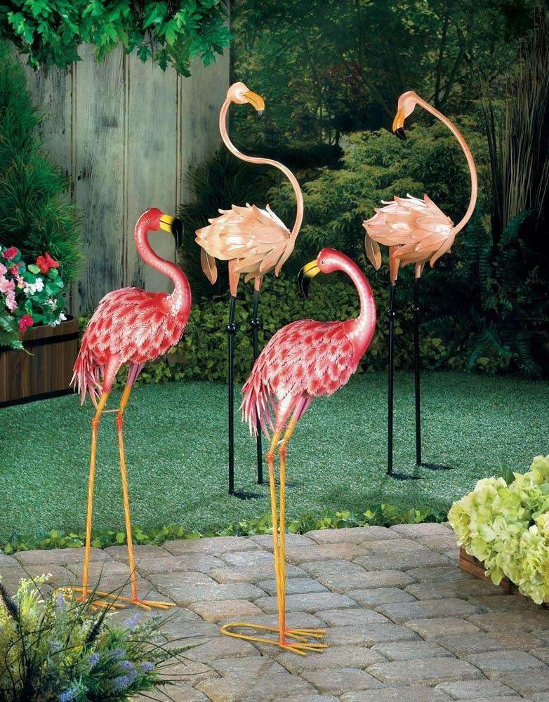 Bright Standing Flamingo Looking Back - The Fox Decor