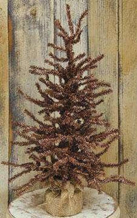 Thumbnail for Brown Pine Tree w/Burlap Base, 2 ft. - The Fox Decor