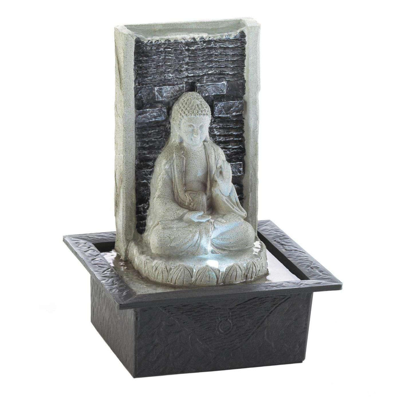 Buddha Cascading Tabletop Fountain - The Fox Decor