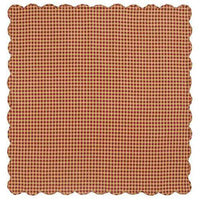 Thumbnail for *Burgundy Check Scalloped Table Cloth, 60