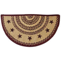 Thumbnail for Burgundy Farmhouse Half Rug - The Fox Decor