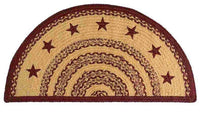 Thumbnail for Burgundy Farmhouse Half Rug - The Fox Decor