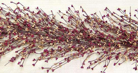 Burgundy/Gold Pip Garland, 4 ft. - The Fox Decor