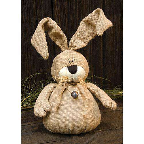 '+Burlap Bunny 15" Country Dolls & Chairs CWI+ 
