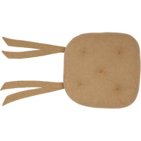 Thumbnail for Burlap Natural Country Chair Pad - The Fox Decor