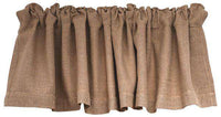 Thumbnail for Burlap Natural Valance Curtain 16x72 curtains CWI Gifts 