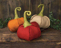 Thumbnail for Burlap Pumpkin, Large, 3 assorted colors All Fall CWI+ 