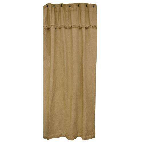 Burlap Shower Curtain Burlap CWI+ 