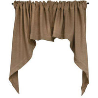 Thumbnail for Burlap Swag Primitive Curtain curtains CWI Gifts 