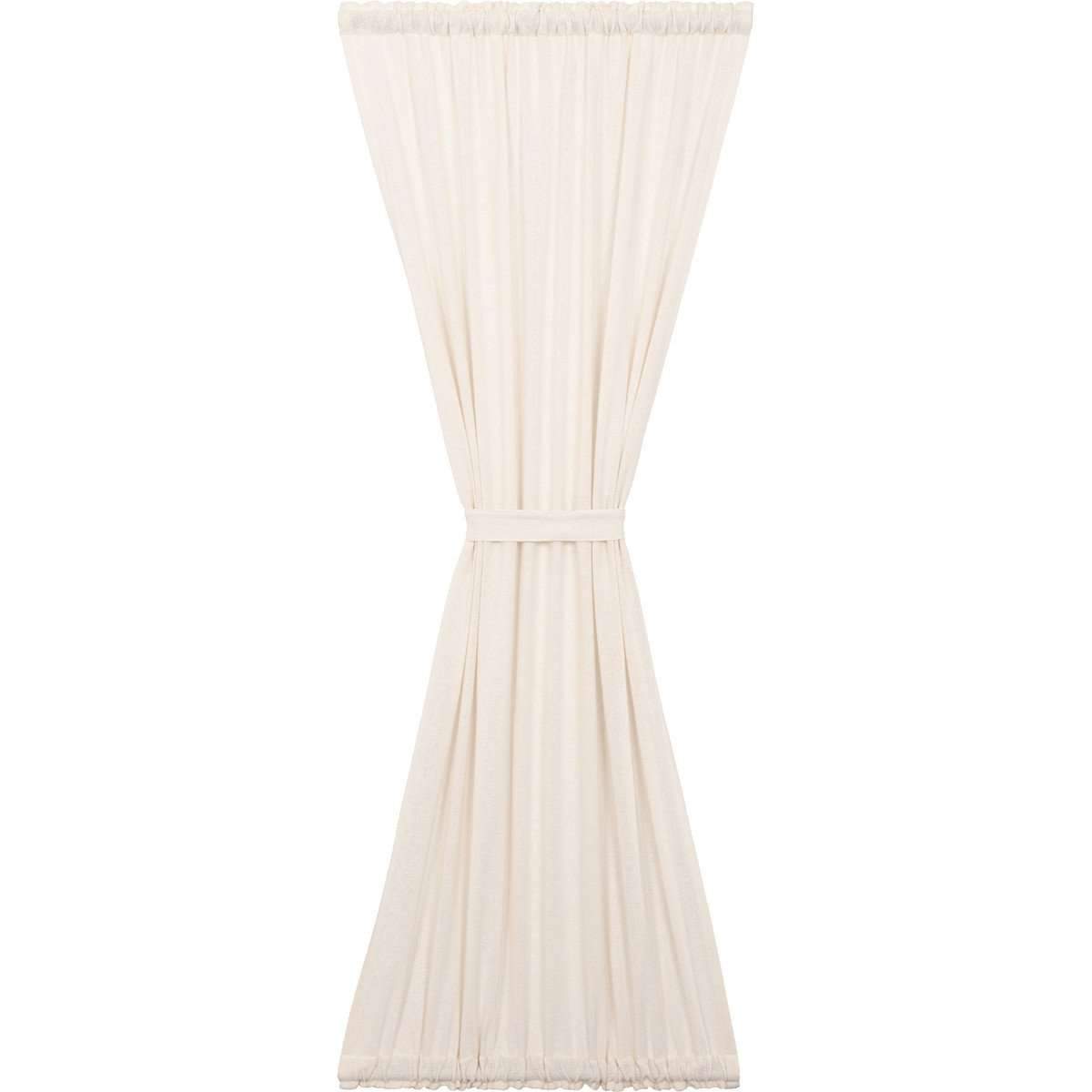 Burlap Vintage Tan/Antique White Door Panel 72
