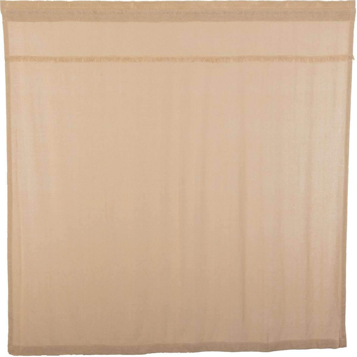Burlap Vintage/Antique/Natural Shower Curtain 72