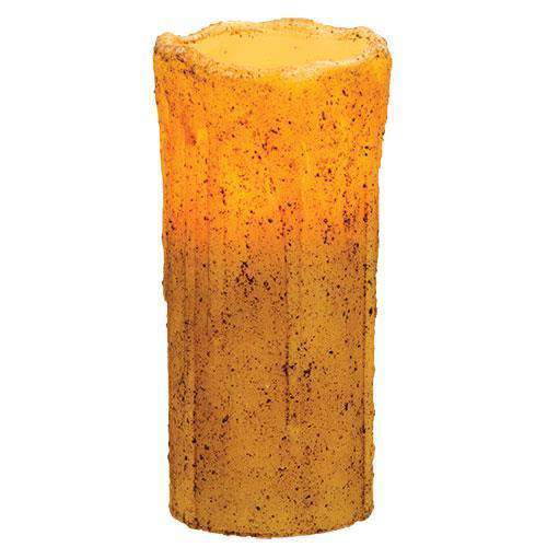 Burnt Ivory Drip Timer Pillar, 7" Timer Tapers & Pillars CWI+ 