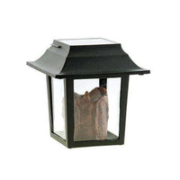 Burnt Mustard Pillar Solar Lantern, 6 inch - The Fox Decor