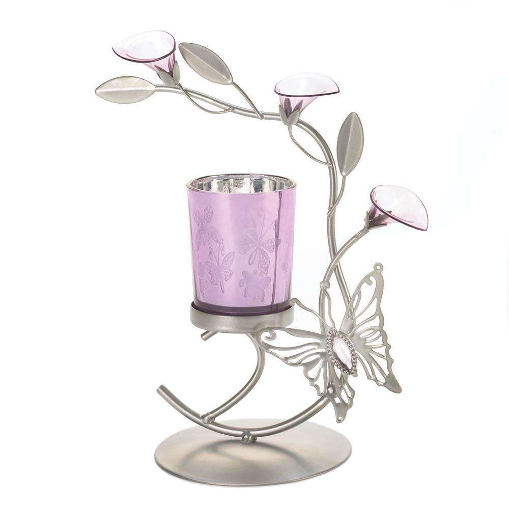 Butterfly Lily Candle Holder Gallery of Light 