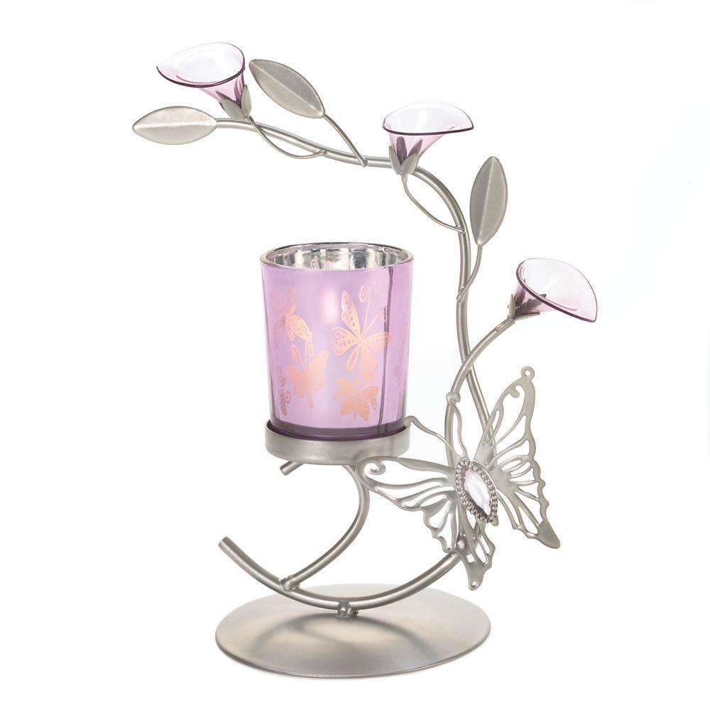 Butterfly Lily Candle Holder Gallery of Light 