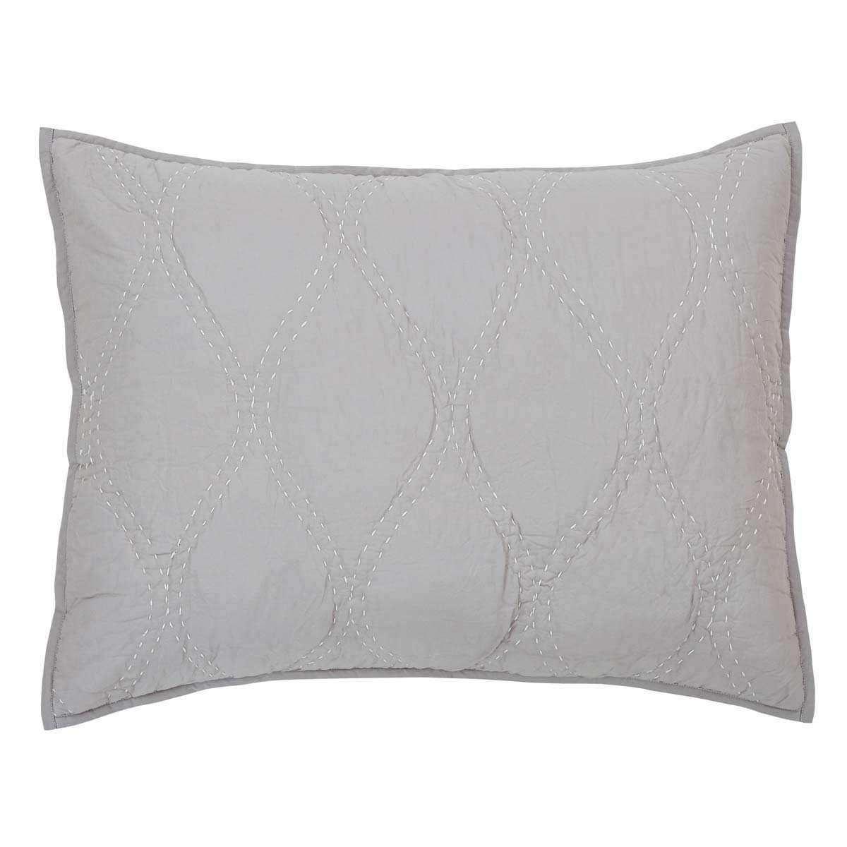 Harbour Grey Standard Sham 21x27 VHC Brands - The Fox Decor