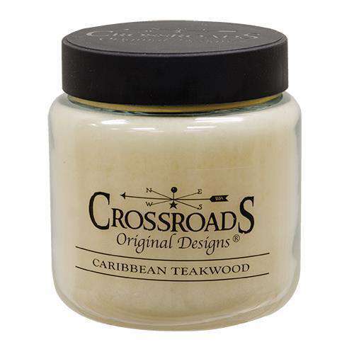 Caribbean Teakwood Jar Candle, 16oz Classic Jar Candles CWI+ 