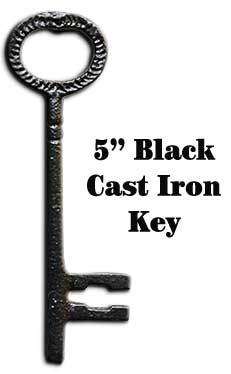 Cast Iron Skeleton Key 5" Wall Decor CWI+ 
