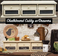 Thumbnail for Chalkboard Cubby w/3 Drawers Office CWI+ 