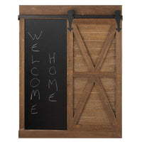 Chalkboard Mirror With Barn Door - The Fox Decor