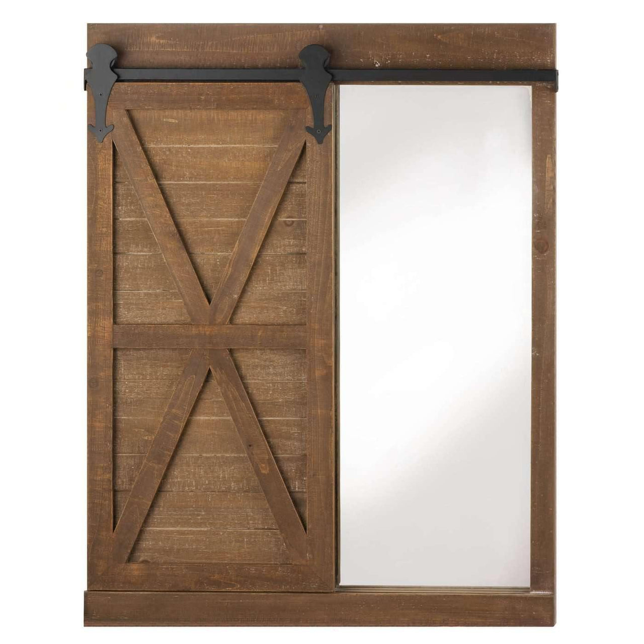 Chalkboard Mirror With Barn Door - The Fox Decor
