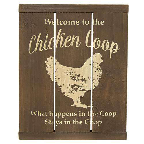 Chicken Coop Slat Sign HS Plates & Signs CWI+ 