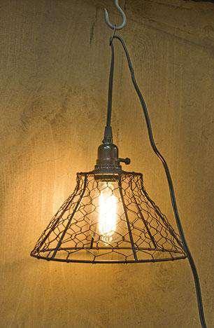 Chicken Wire Lamp w/Cord Lamps/Shades/Supplies CWI+ 