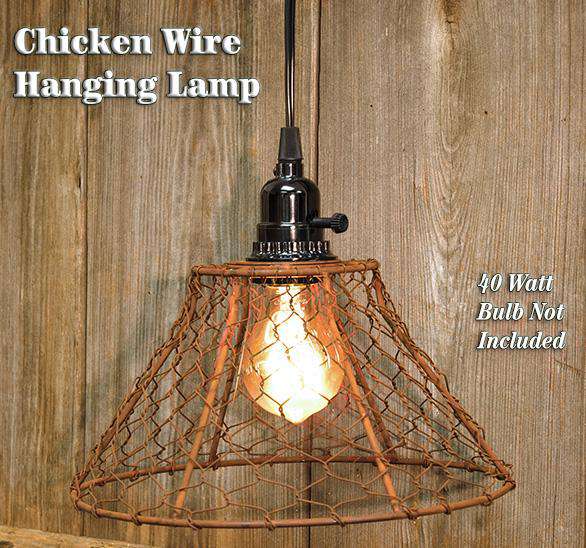 Chicken Wire Lamp w/Cord Lamps/Shades/Supplies CWI+ 