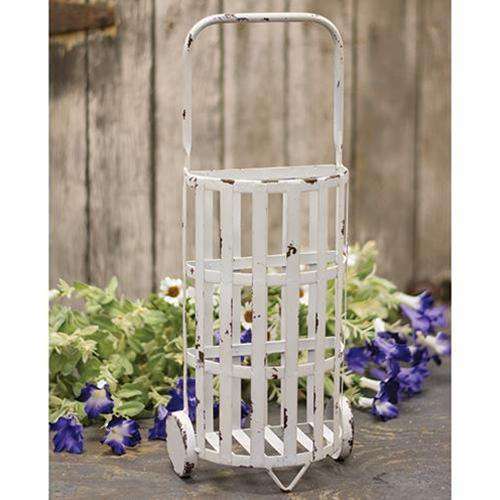 Chippy White Shopping Trolley Containers CWI Gifts 
